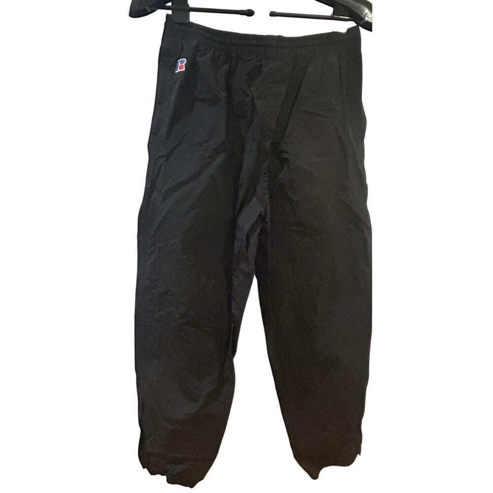 Vintage Russell Athletic Black Windbreaker Pants Women's size L